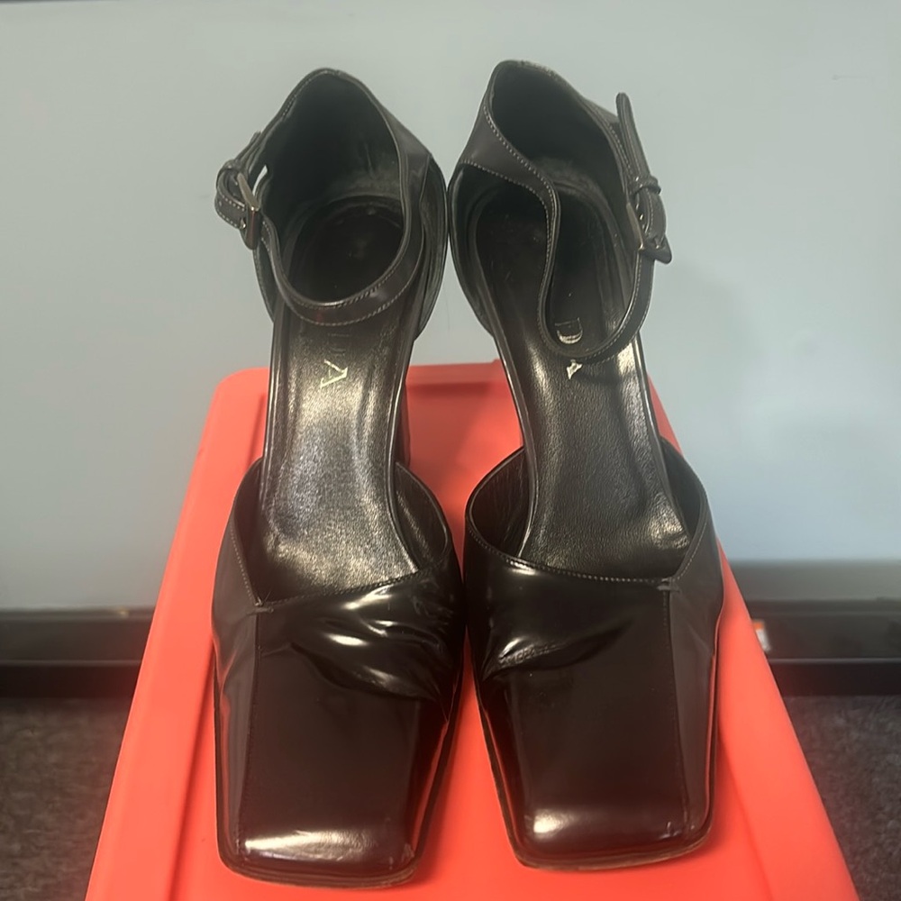 Prada late 90’s ankle strap heel